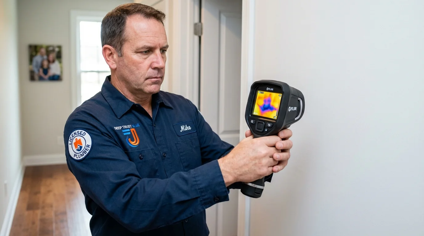 Thermal imaging leak detection by Johns Plumbing LLC in Broomall